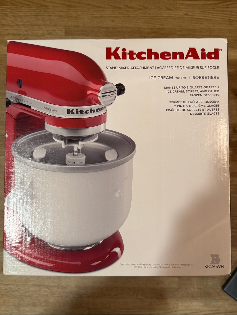 KitchenAid Stand Mixer Attachment White Ice Cream Maker